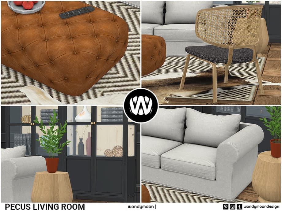 Галерея мода Набор для гостиной Pecus Living Room #1